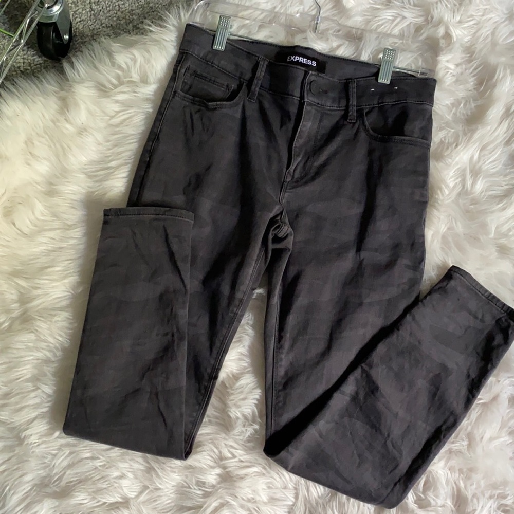 Express camouflage jean legging